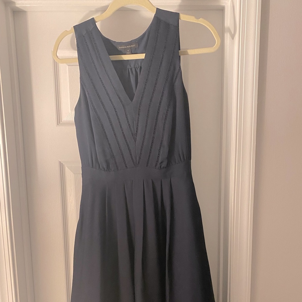 Navy Banana Republic dress